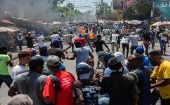 Con la consigna “No quiero fuerzas extranjeras”, el portavoz de la organización salió a las calles con cientos de personas.